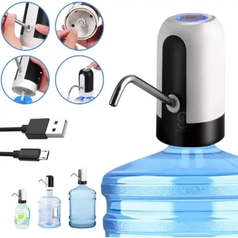 Bomba Elétrica Universal para Galão de Água | Carregamento USB