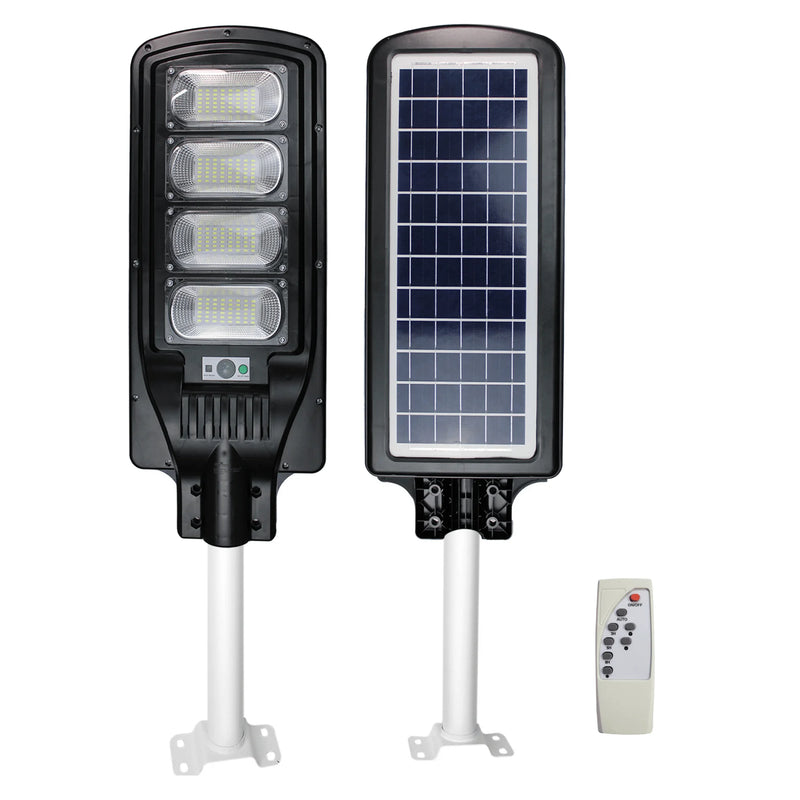 Luminária Solar LED Pública 200W com Poste e Controle – Iluminação Potente, Econômica e 100% Sustentável