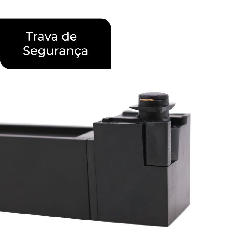 Luminária LED Linear Pontual para Trilho 10LED 20W Bivolt Preta – Iluminação Sofisticada e Eficiente