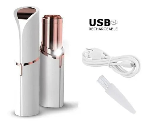 Depilador Batom Portátil USB – Remoção de Pelos Facial e Corporal sem Dor