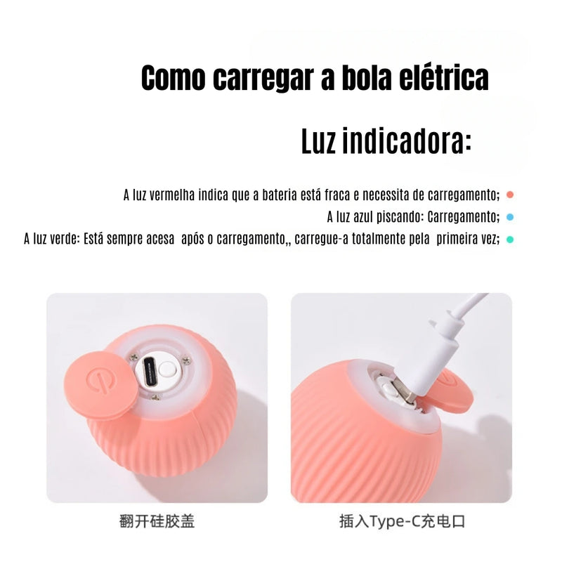 Bola Mágica Automática para Gatos | Diversão Interativa e Inteligente para seu Pet