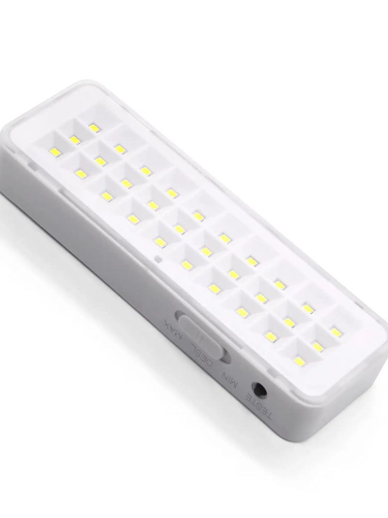 Kit 3 Luminárias de Emergência com 30 LEDs – Iluminação Segura e Recarregável para Qualquer Situação