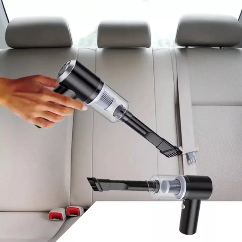 Aspirador de Pó Portátil USB Premium Carro e Casa Full Line 2000mAh – Limpeza Rápida, Sem Fio e Potente