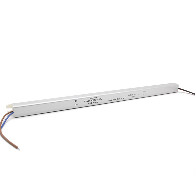Kit 3 Fonte Slim Driver 12V 10A 120W - Alimentação de Alta Performance para Fitas LED
