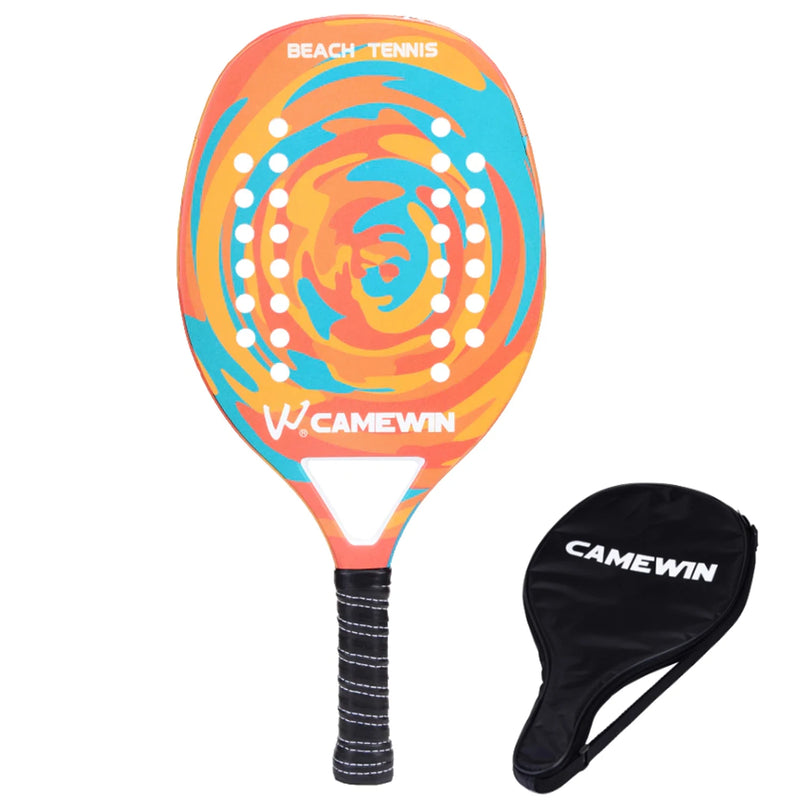 Raquete de Tênis de Praia Camewin Original Light – Fibra de Carbono e Fibra de Vidro com Capa Protetora
