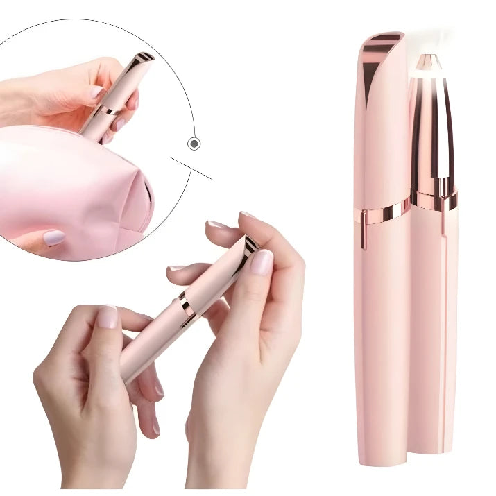 Caneta Depiladora de Sobrancelhas Elétrica Recarregável com USB – Precisão, Conforto e Praticidade na Palma da Sua Mão