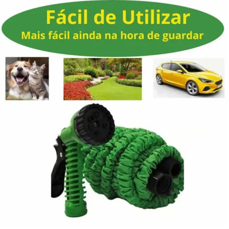 Mangueira Mágica Expansível de Jardim 30 Metros – Flexível, Retrátil e Super Prática