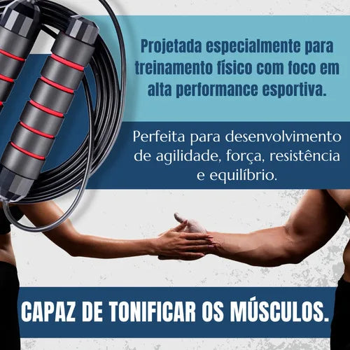 Corda de Pular Profissional Cross Speed – Potencialize Seus Treinos com Desempenho e Velocidade