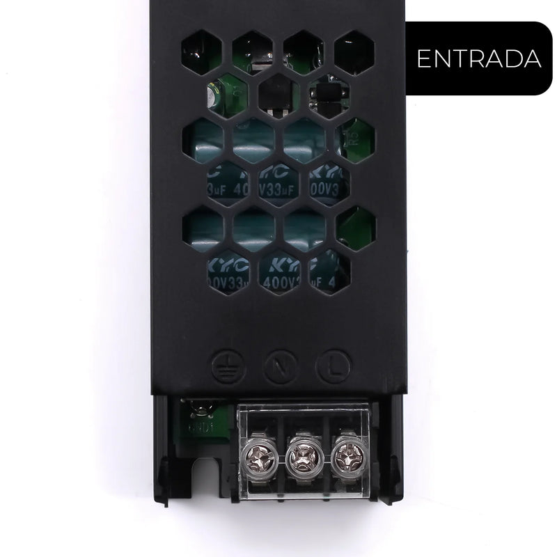 Fonte de Alimentação Chaveada 12V 15A 180W – Potência Máxima e Segurança para Seus Projetos