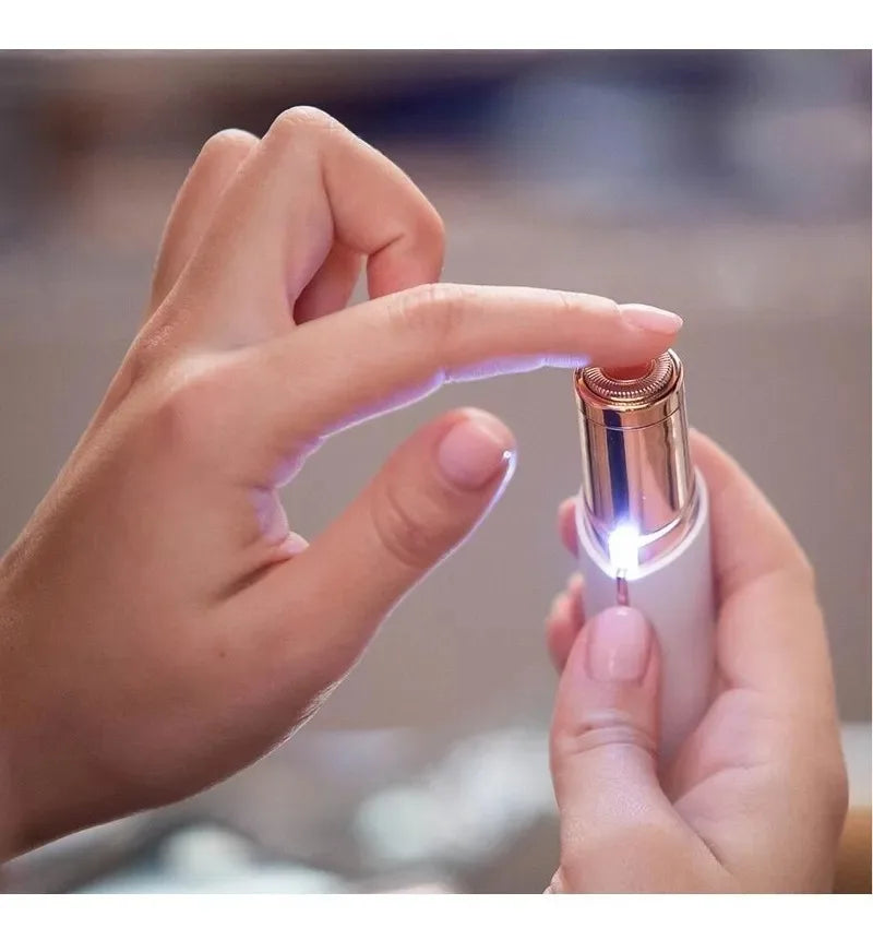 Depilador Batom Portátil USB – Remoção de Pelos Facial e Corporal sem Dor
