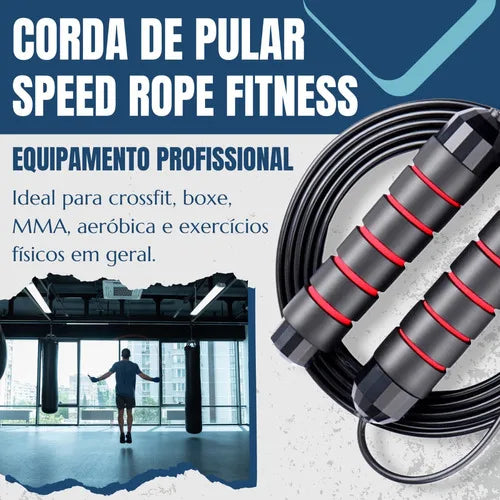Corda de Pular Profissional Cross Speed – Potencialize Seus Treinos com Desempenho e Velocidade