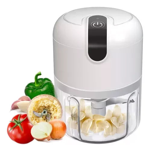Mini Processador de Alimentos 3 Lâminas Elétrico Bivolt USB – Triture Seus Alimentos em Segundos