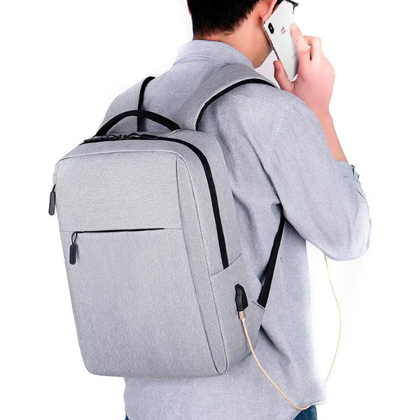 Mochila Executiva Impermeável para Notebook 15.6” com Entrada USB – Leveza, Segurança e Estilo para Todos os Momentos