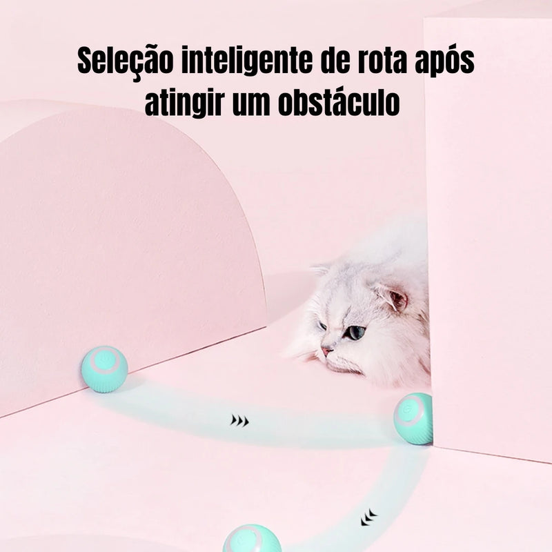 Bola Mágica Automática para Gatos | Diversão Interativa e Inteligente para seu Pet