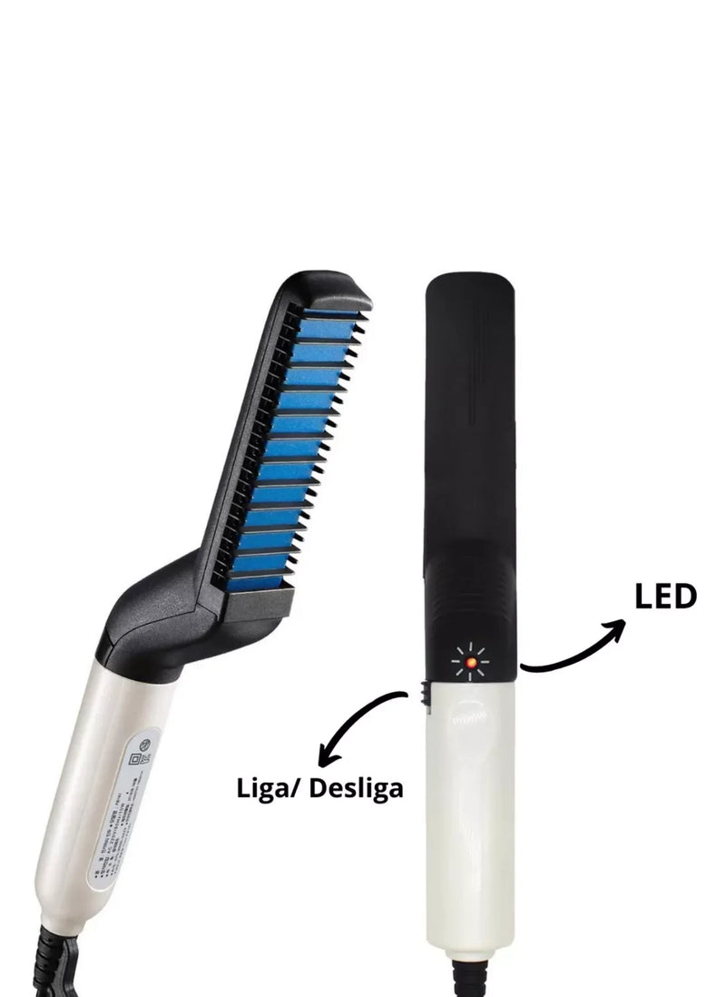 Prancha Alisadora para Barba e Cabelo – Estilo e Praticidade em Minutos