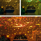 Luminária Projetor de Estrelas 360º – Encante Seu Espaço com um Universo de Luz