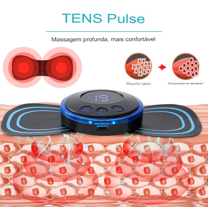 Mini Massageador Elétrico BM-F996 – Seu Momento de Relaxamento, Onde e Quando Quiser