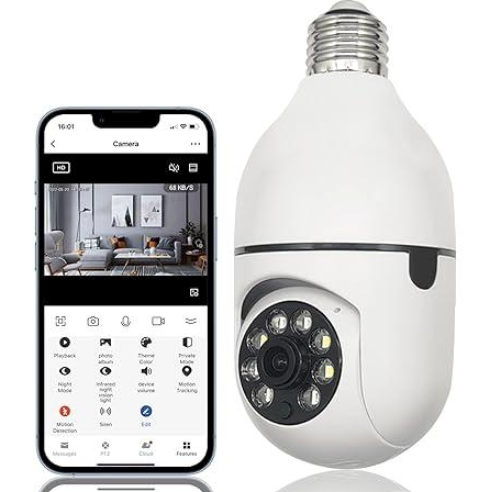 Câmera de Segurança Wi-Fi IP 360° com Controle via App – Proteção Inteligente e Visão Total