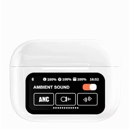 Kit com 2 Fones de Ouvido Bluetooth 5.4 A9 PRO Branco – Som Imersivo com Tecnologia e Estilo