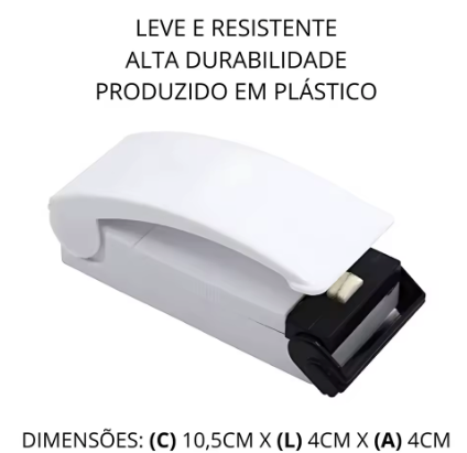 Mini Seladora Portátil para Sacos Plásticos – Praticidade, Conservação e Tecnologia ao Seu Alcance