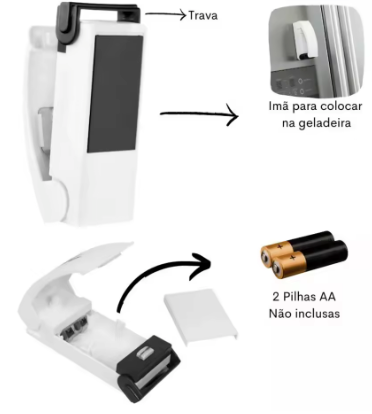 Mini Seladora Portátil para Sacos Plásticos – Praticidade, Conservação e Tecnologia ao Seu Alcance