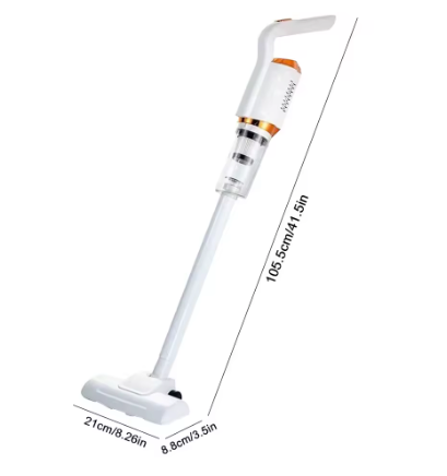 Aspirador de Pó Portátil Sem Fio Vertical Multifuncional Branco – Liberdade, Potência e Eficiência em Suas Mãos