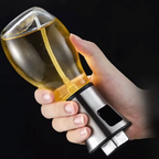 Spray Pulverizador de Azeite e Vinagre 200ml em Vidro e Inox – Precisão, Estilo e Saúde na Cozinha