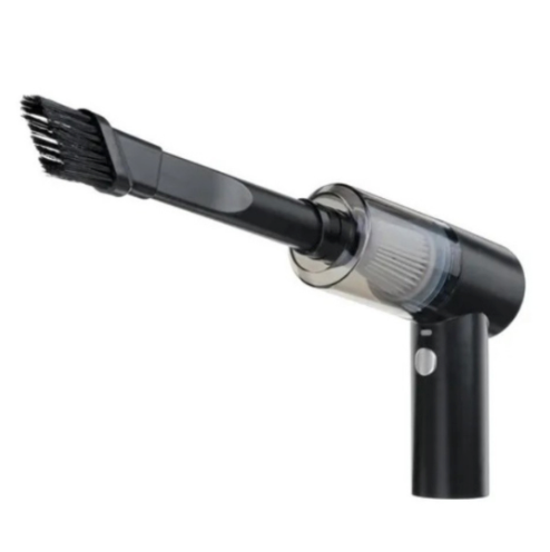 Mini Aspirador Automotivo Portátil Premium Preto – Potência e Praticidade Sempre à Mão