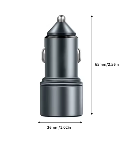 Carregador Veicular Turbo 60W 9.1A CJ13-4 – Potência e Segurança Para Suas Viagens