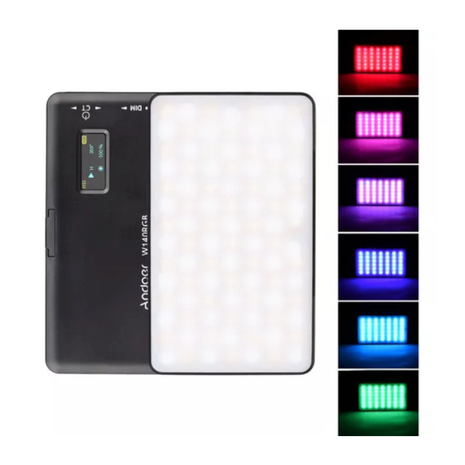 Luz LED Selfie Profissional W140 – Potência, Versatilidade e Criatividade em um Só Dispositivo