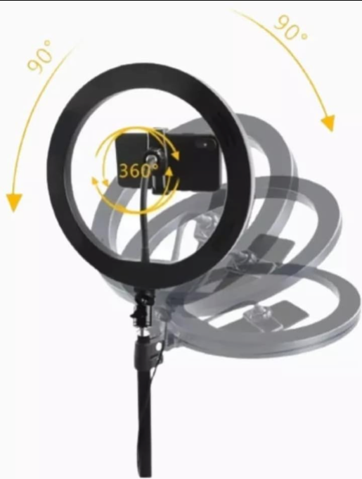 Kit Profissional Ring Light com Tripé 2,10m – Iluminação Perfeita para Fotos, Vídeos e Lives