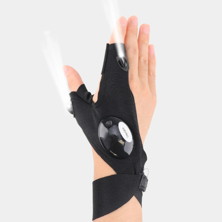 Super Luvas com Iluminação LED – Tenha Luz Onde Suas Mãos Estão
