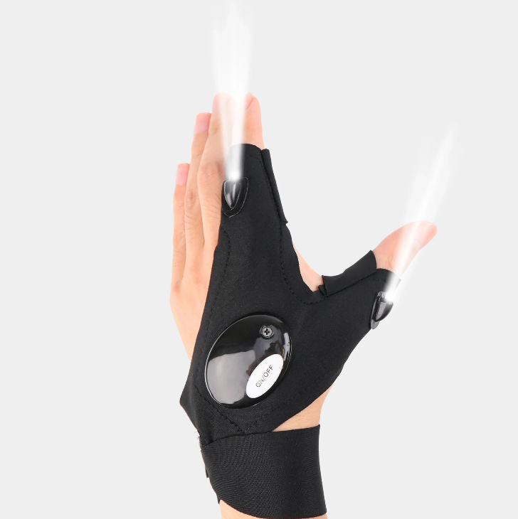 Super Luvas com Iluminação LED – Tenha Luz Onde Suas Mãos Estão