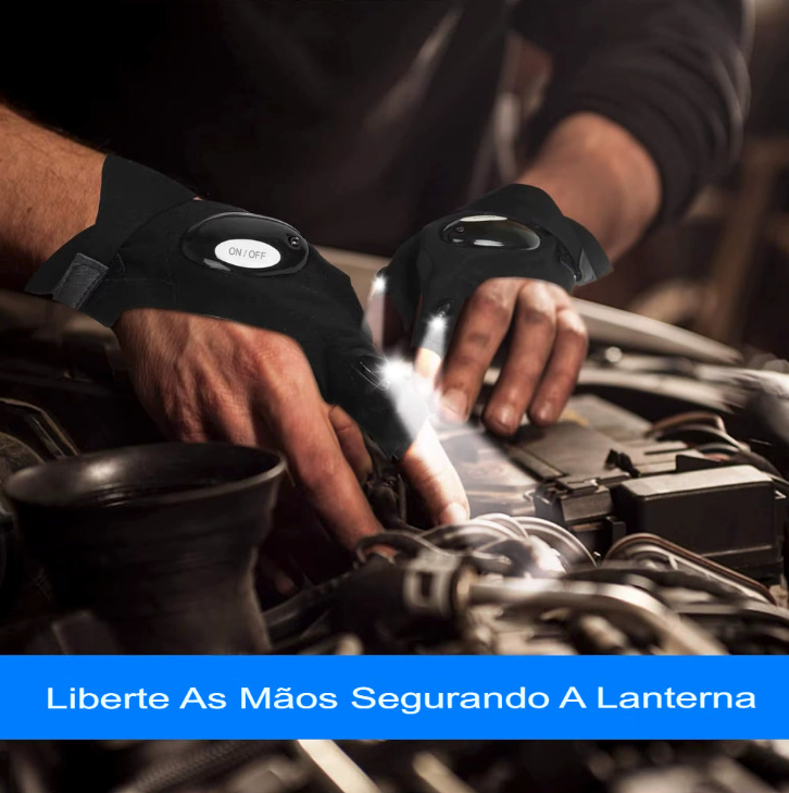 Super Luvas com Iluminação LED – Tenha Luz Onde Suas Mãos Estão
