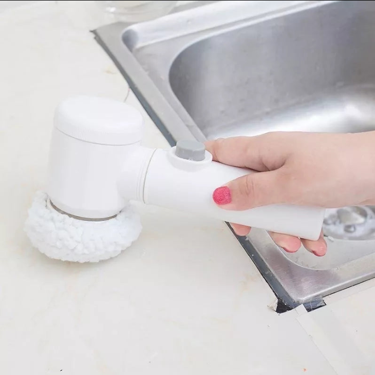 Escova Elétrica de Limpeza 5 em 1 – Mais Praticidade, Menos Esforço