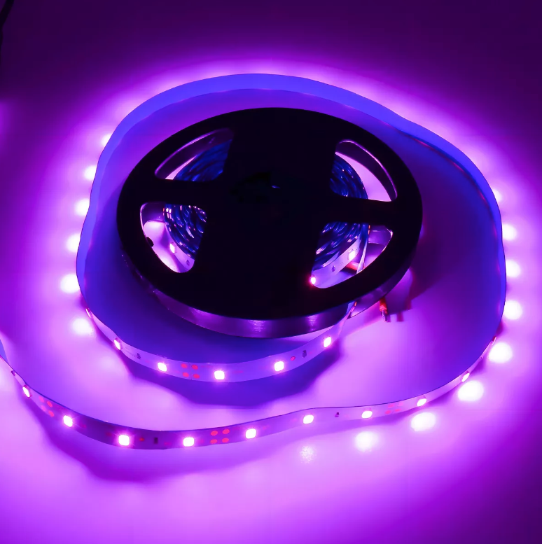 Fita LED UV Luz Negra 5 Metros com Fonte – Efeitos Incríveis com Estilo e Versatilidade