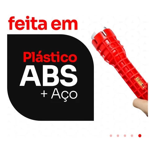 Chave de Pia 3 Cabeças 8 em 1 – Agilidade e Eficiência ao Seu Alcance