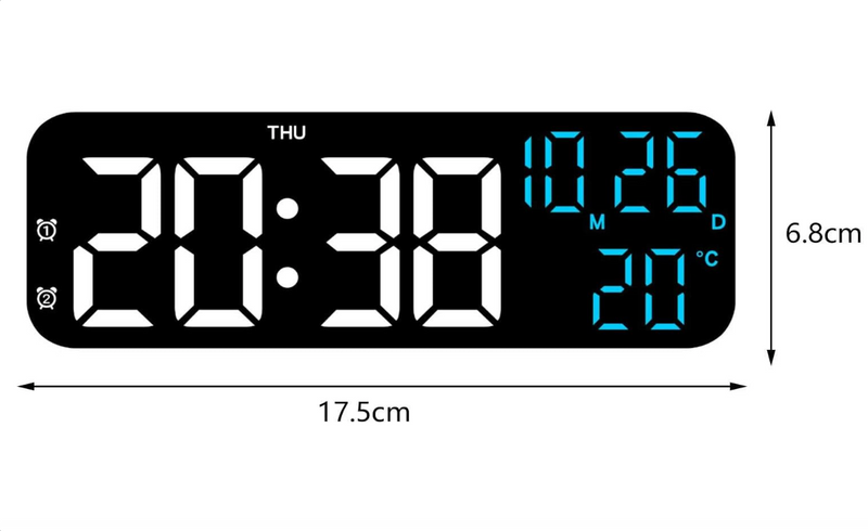 Relógio Despertador Digital com Display LED – Modernidade, Funcionalidade e Estilo na Sua Rotina