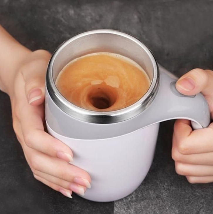 Caneca Térmica Mixer de Inox – Mistura Automática para sua Bebida Perfeita