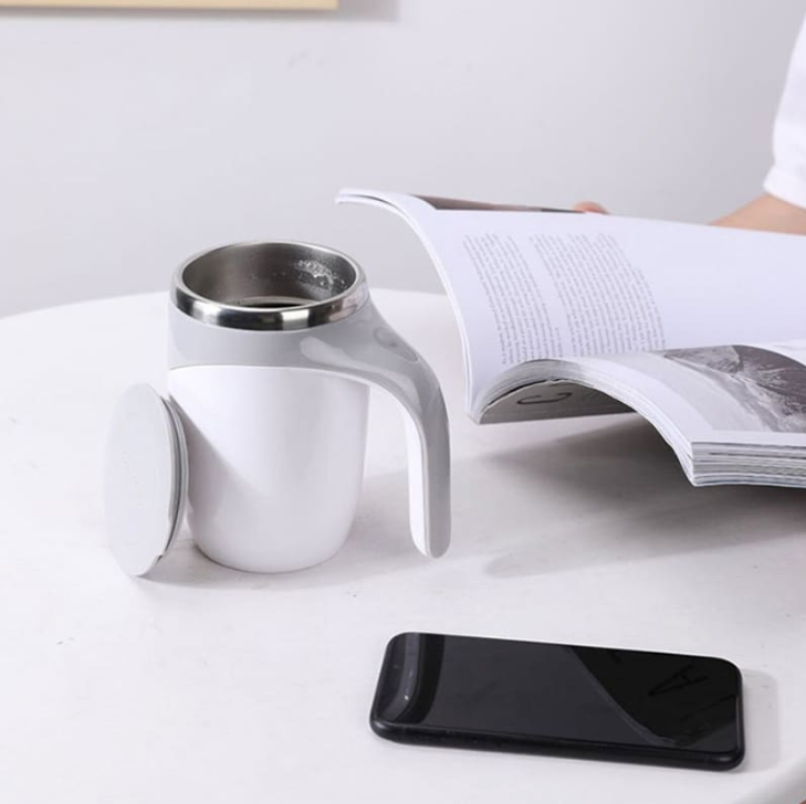 Caneca Térmica Mixer de Inox – Mistura Automática para sua Bebida Perfeita