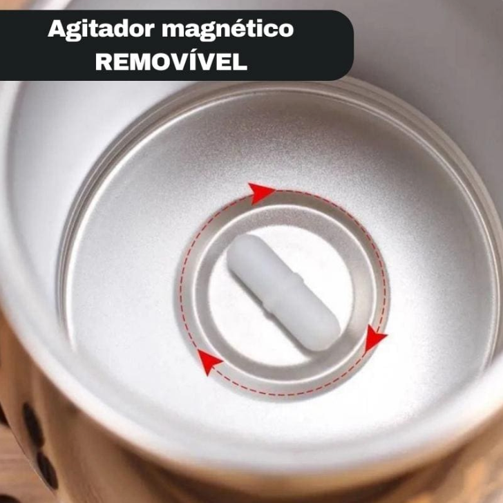 Caneca Térmica Mixer de Inox – Mistura Automática para sua Bebida Perfeita
