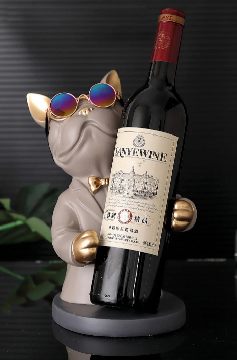 Estátua Bulldog Premium Porta Vinho – Sofisticação e Estilo na Sua Decoração