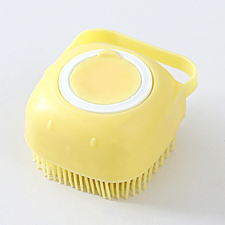 Escova de Silicone para Banho com Dispenser Integrado – Praticidade e Conforto para Toda a Família