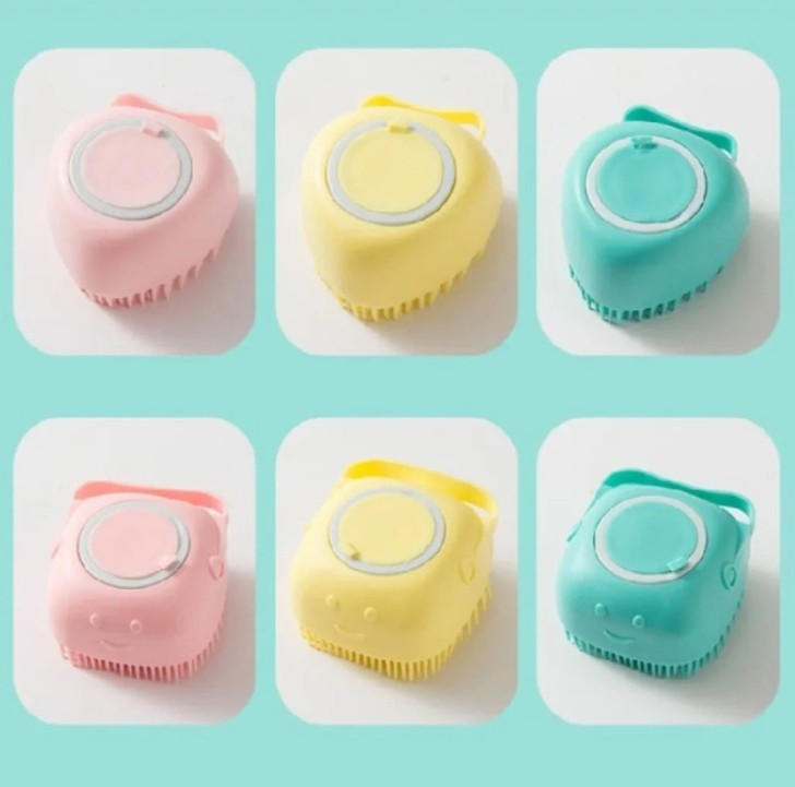 Escova de Silicone para Banho com Dispenser Integrado – Praticidade e Conforto para Toda a Família
