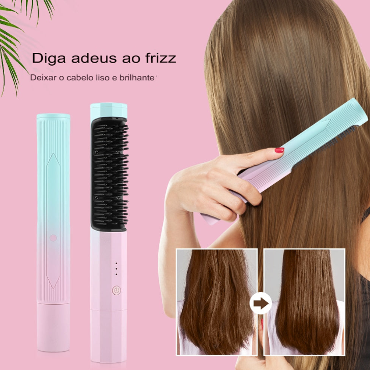 Alisador de Cabelo Sem Fio – Liberdade, Estilo e Beleza em Qualquer Lugar