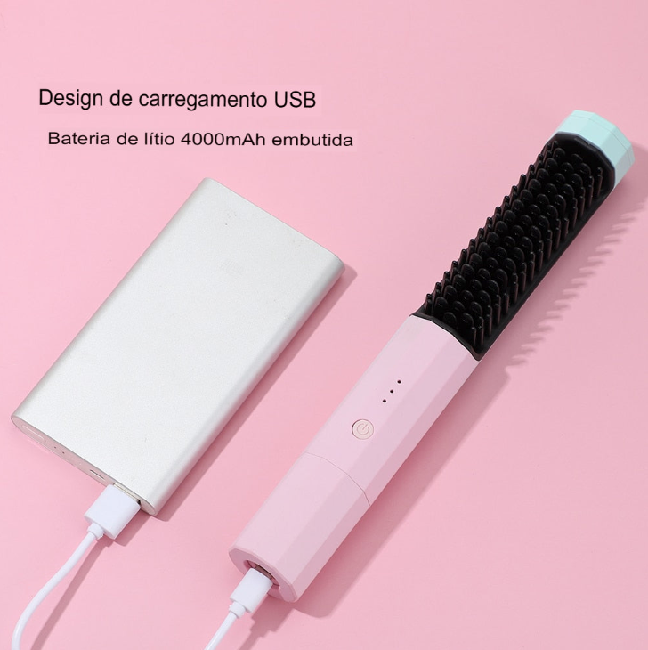 Alisador de Cabelo Sem Fio – Liberdade, Estilo e Beleza em Qualquer Lugar
