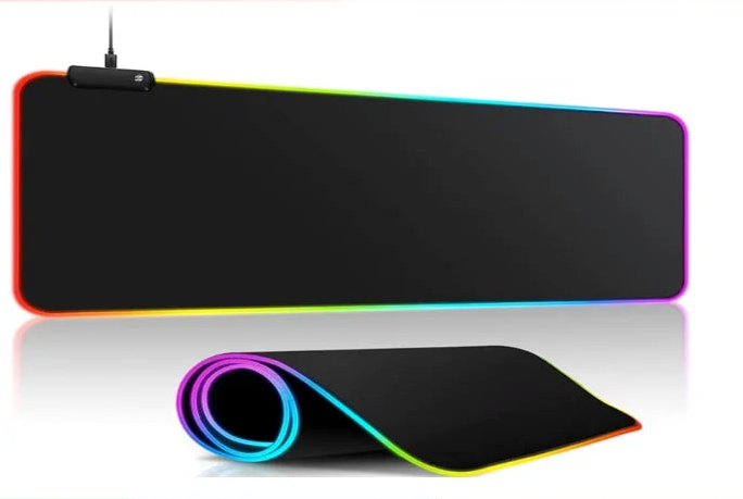 Mouse Pad Gamer LED RGB 7 Cores | Grande 800x300mm | Velocidade e Precisão
