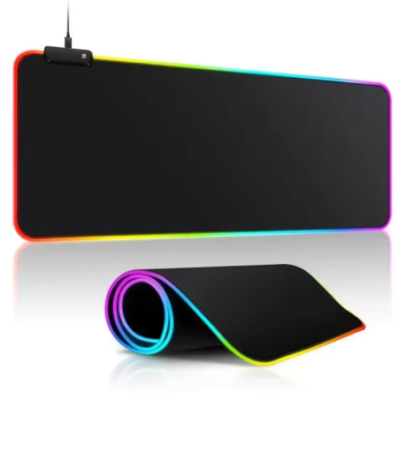 Mouse Pad Gamer LED RGB 7 Cores | Grande 800x300mm | Velocidade e Precisão
