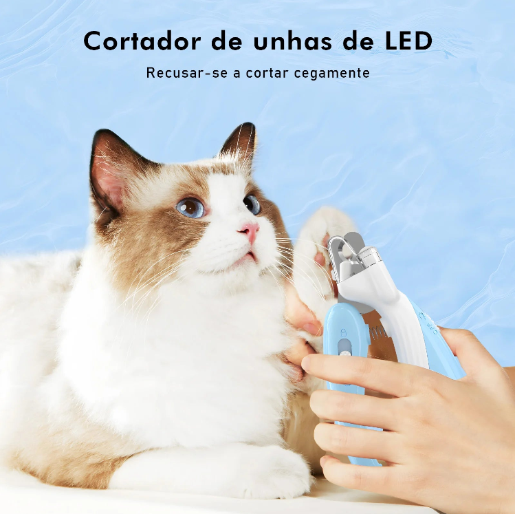 Cortador de Unha com LED para Pets – Segurança, Precisão e Conforto no Cuidado com seu Melhor Amigo