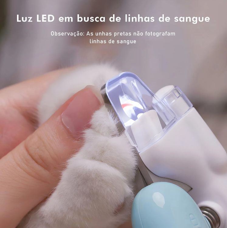 Cortador de Unha com LED para Pets – Segurança, Precisão e Conforto no Cuidado com seu Melhor Amigo